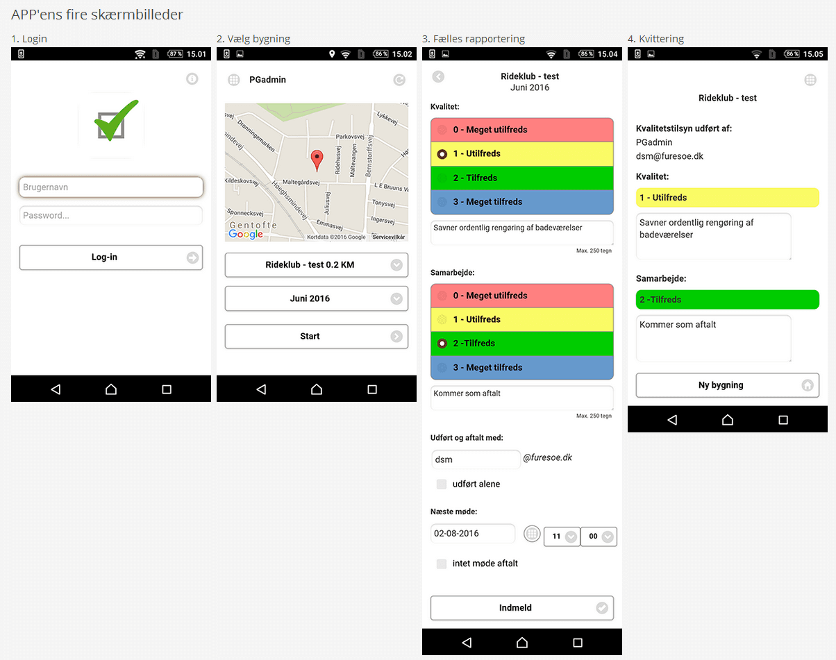 APP og web-portal for on-site leveranceopfølgning og dokumentation